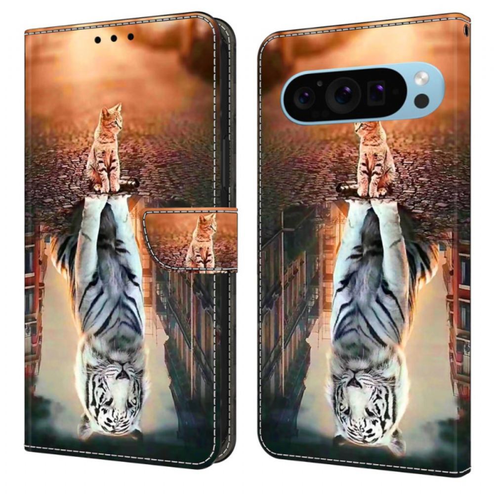 Kožený Kryt Google Pixel 9 Pro Xl Kotěcí Sen