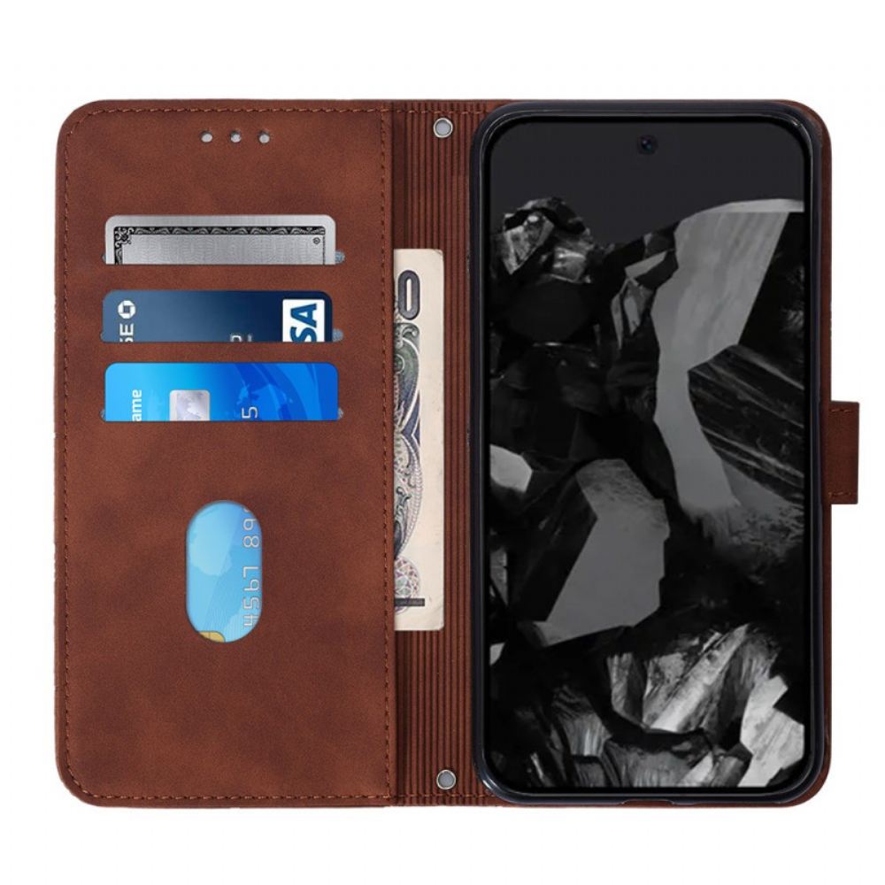 Kožený Kryt Google Pixel 9 Pro Xl Ramenní Trojúhelníky