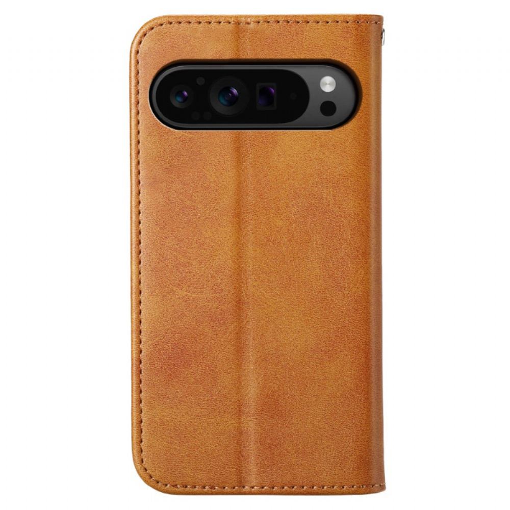 Kožený Kryt Google Pixel 9 Pro Xl Strappy Diamonds
