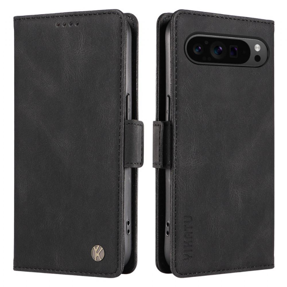 Kožený Kryt Google Pixel 9 Pro Xl Vintage Yikatu