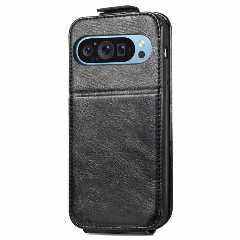 Kožený Kryt Na Google Pixel 9 Pro Xl Svislá Kapsa Na Zip