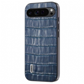 Kryt Google Pixel 9 Pro Xl Kryty Na Mobil Kůže S Krokodýlím Efektem Abeel