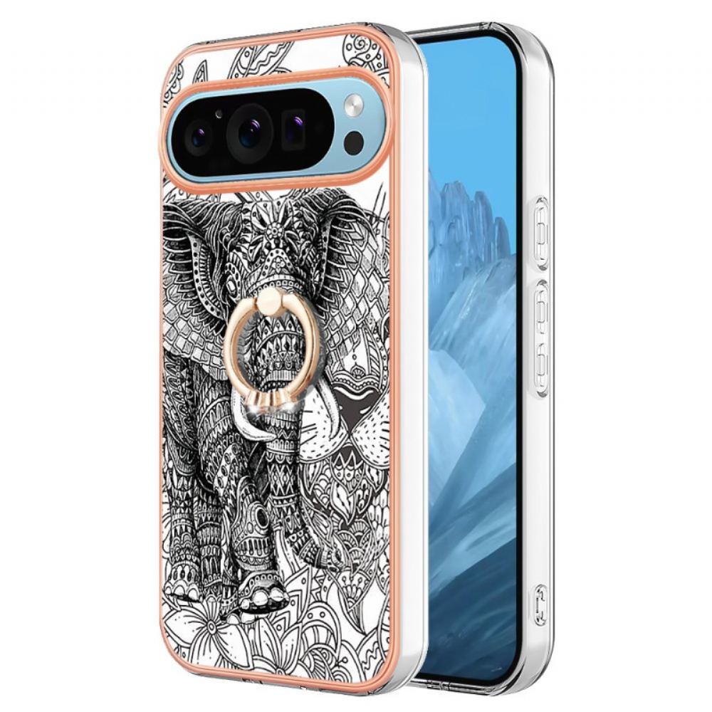 Kryt Google Pixel 9 Pro Xl Kryty Na Mobil Podpůrný Prsten Sloního Totemu