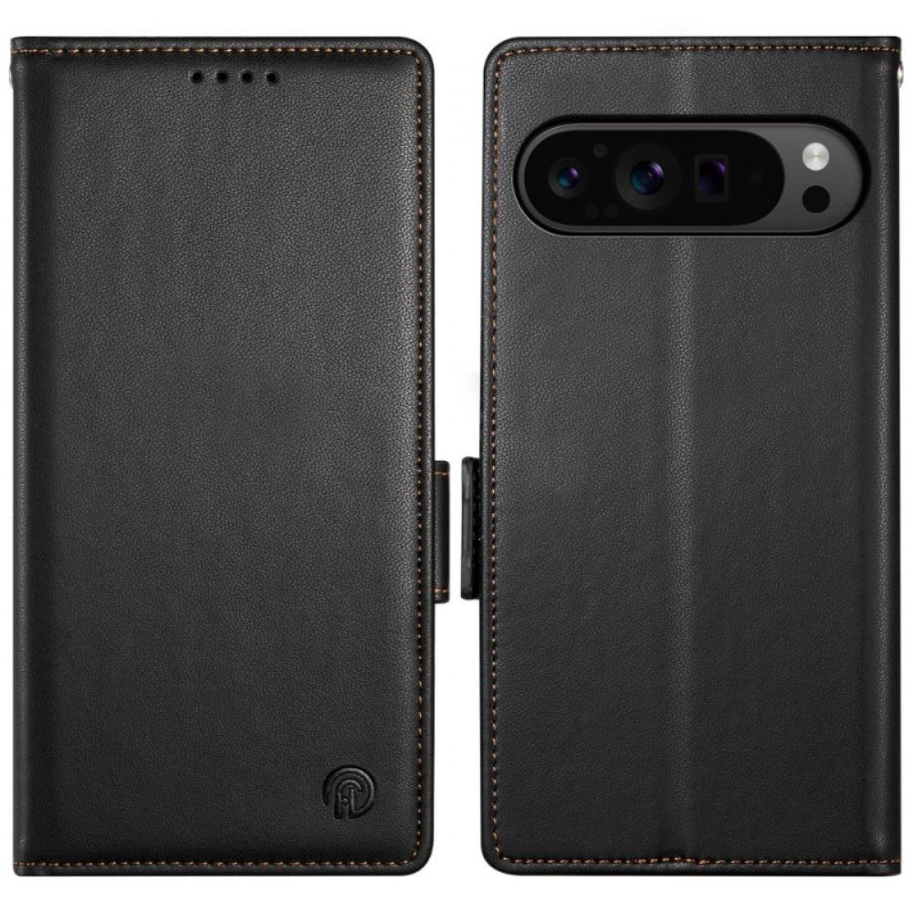 Peněženková Pouzdra Google Pixel 9 Pro Xl Kryty Na Mobil Dvojitá Spona Z Umělé Kůže