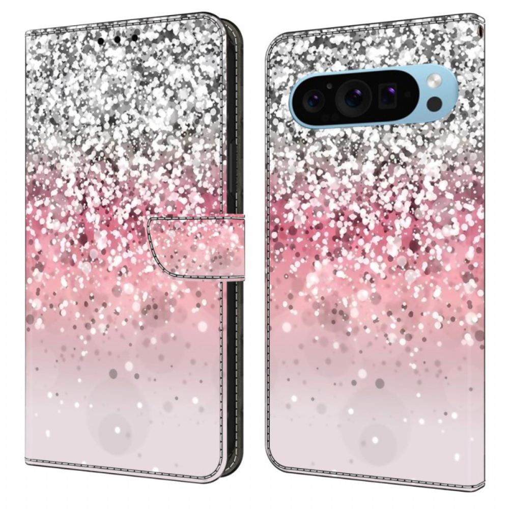 Peněženková Pouzdra Google Pixel 9 Pro Xl Kryty Na Mobil Přechodový Třpyt