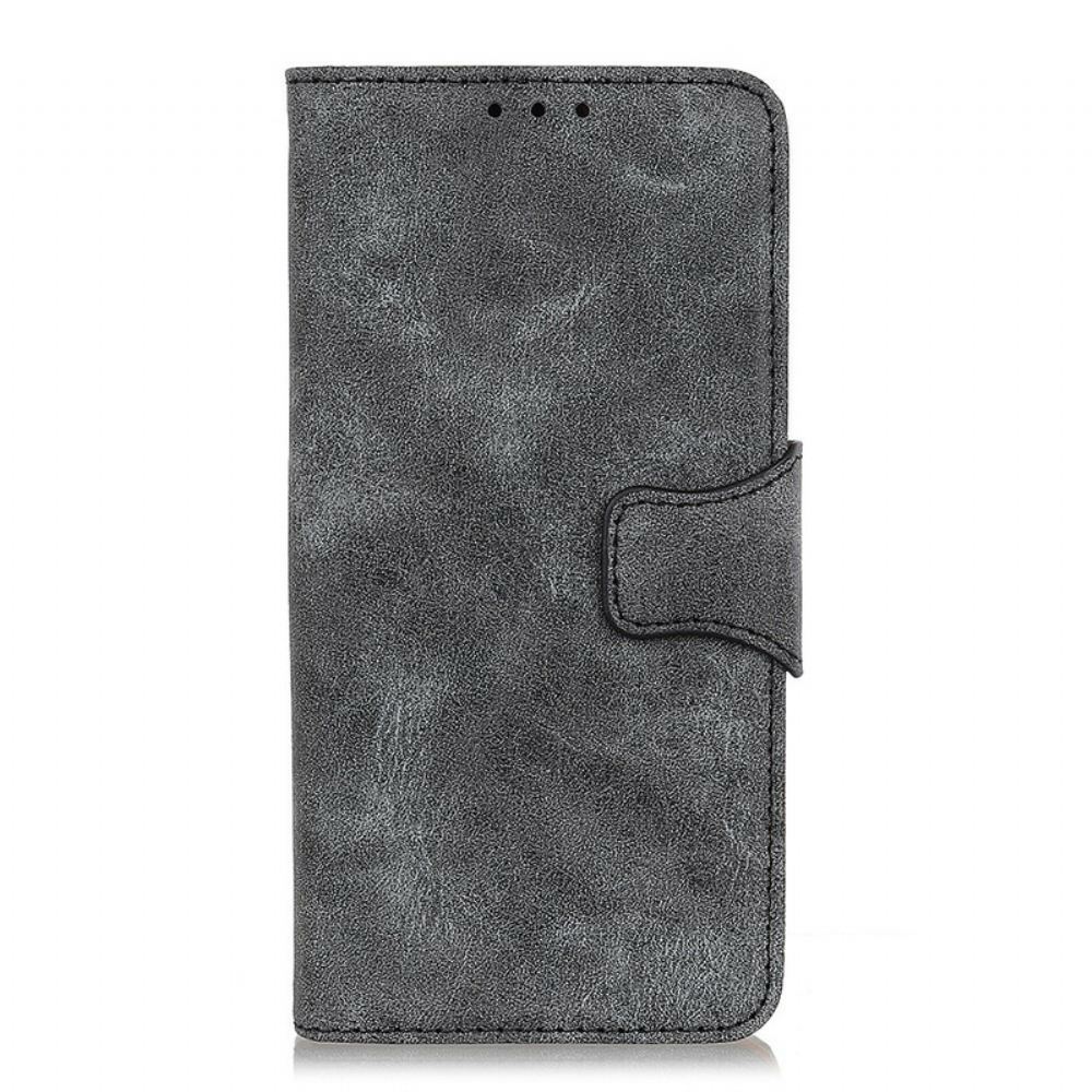 Kožené Pouzdro Na Oppo A53 / A53s Vintage Štípaná Kůže