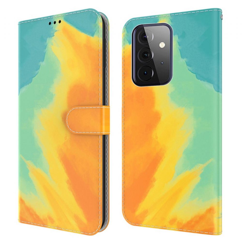 Flipové Pouzdro Na Samsung Galaxy A72 4G / 5G Akvarel