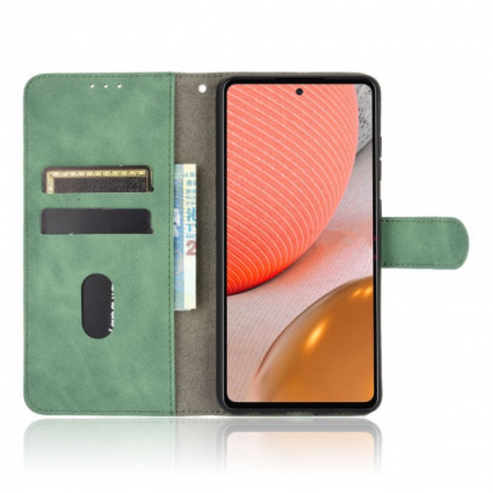 Flipové Pouzdro Na Samsung Galaxy A72 4G / 5G Dotek Kůže