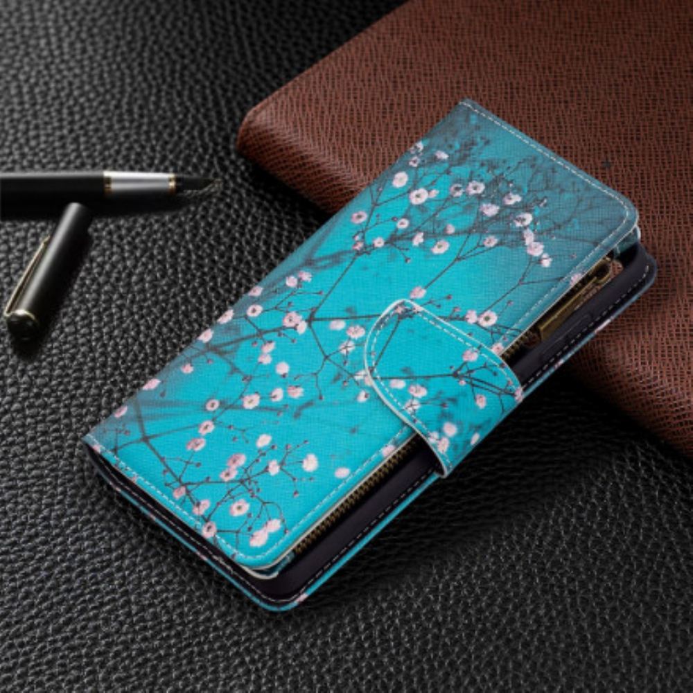 Flipové Pouzdro Na Samsung Galaxy A72 4G / 5G Kapsa Na Stromeček Na Zip