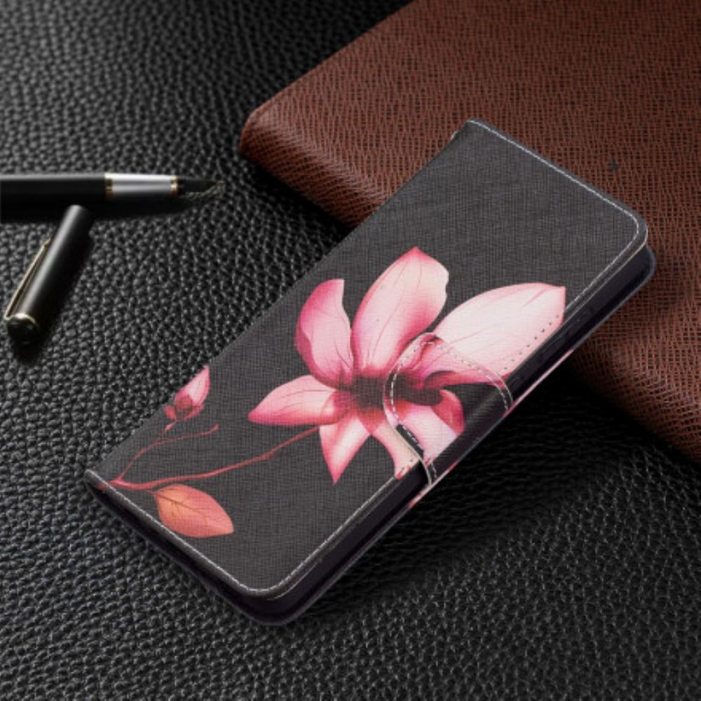 Flipové Pouzdro Na Samsung Galaxy A72 4G / 5G Růžový Květ