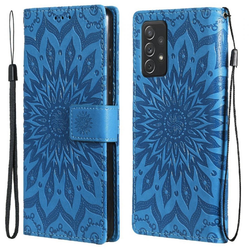 Flipové Pouzdro Na Samsung Galaxy A72 4G / 5G Slunečnice