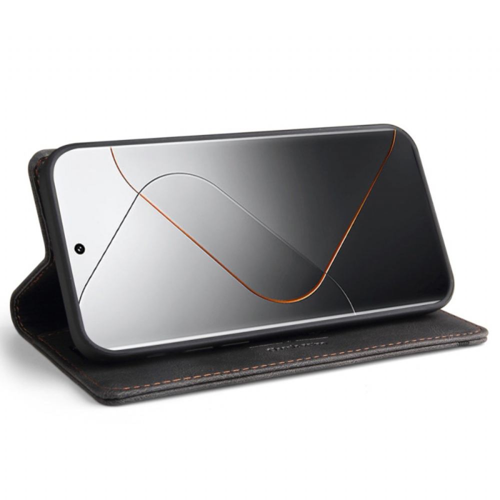 Kožené Pouzdro Folio Na Xiaomi 14 Pro Gq.utrobe