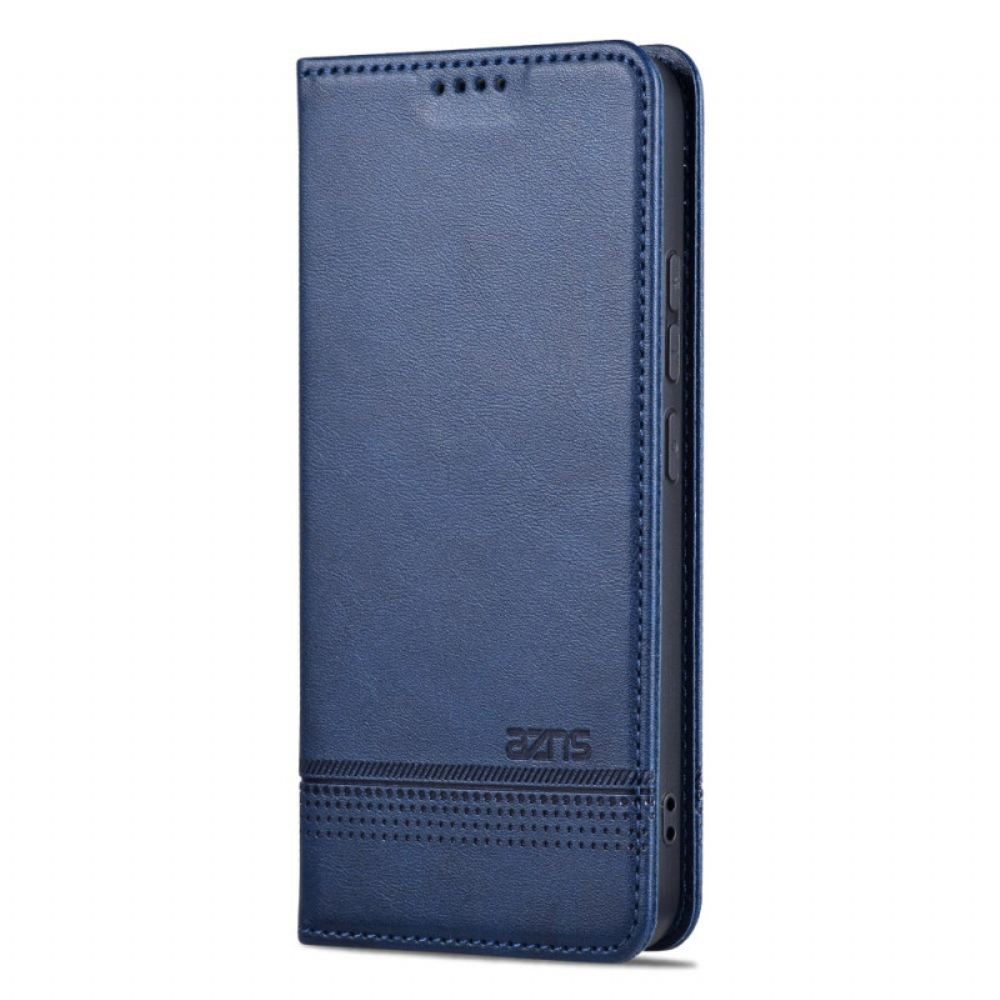 Kožené Pouzdro Folio Na Xiaomi 14 Pro Umělá Kůže Azns