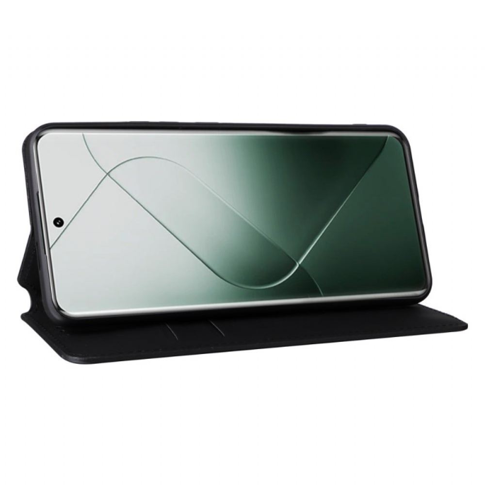 Kožené Pouzdro Folio Xiaomi 14 Pro 3d Kostky