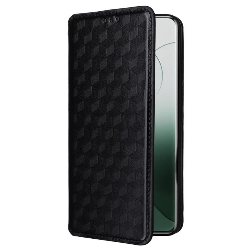 Kožené Pouzdro Folio Xiaomi 14 Pro 3d Kostky