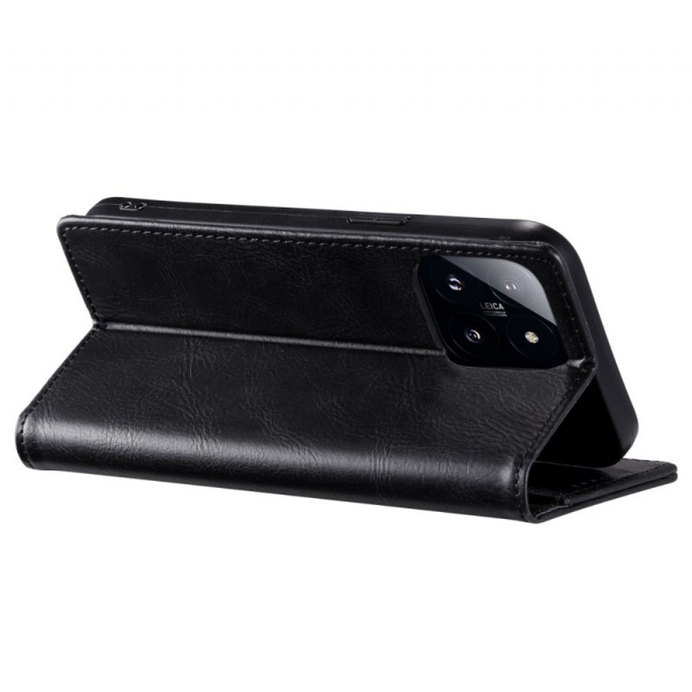Kožené Pouzdro Folio Xiaomi 14 Pro Rfid Ochrana Ttudrch