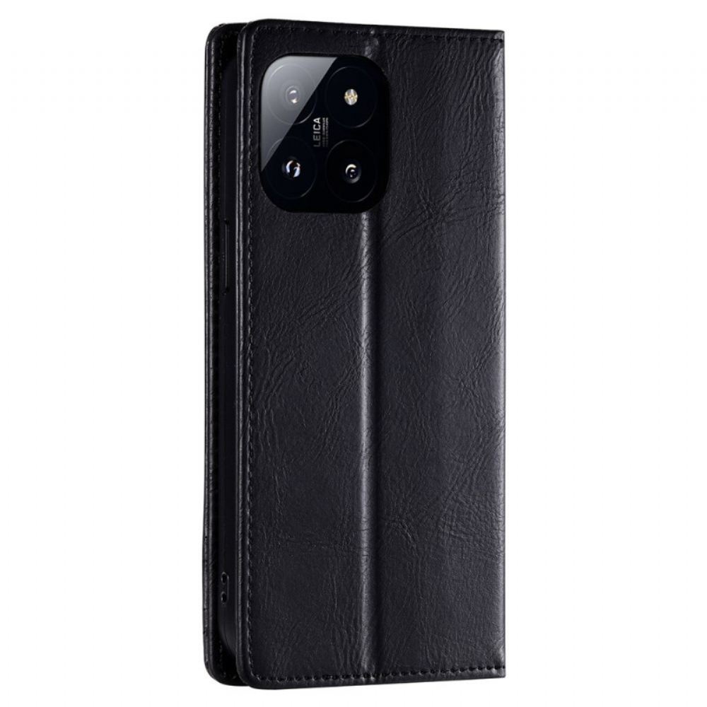 Kožené Pouzdro Folio Xiaomi 14 Pro Rfid Ochrana Ttudrch