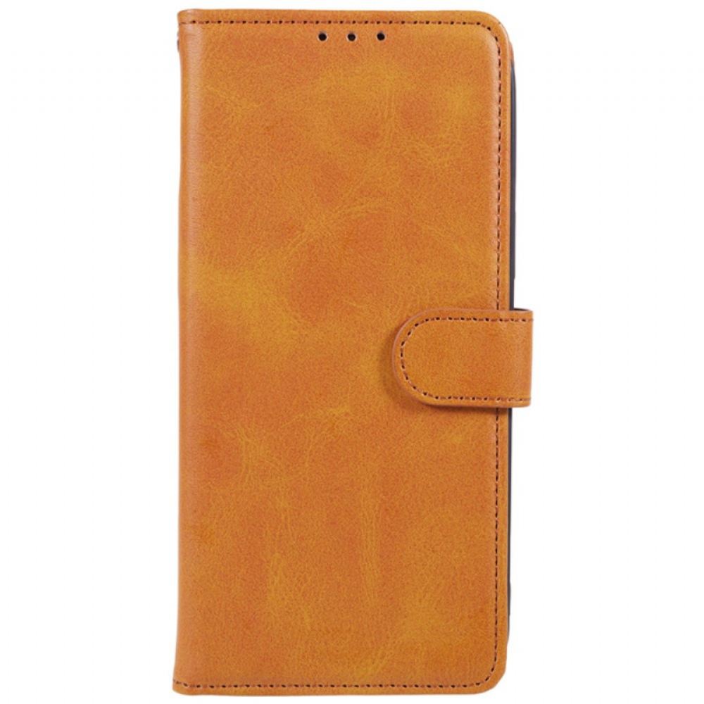 Kožený Kryt Na Xiaomi 14 Pro Kožený Efekt S Páskem
