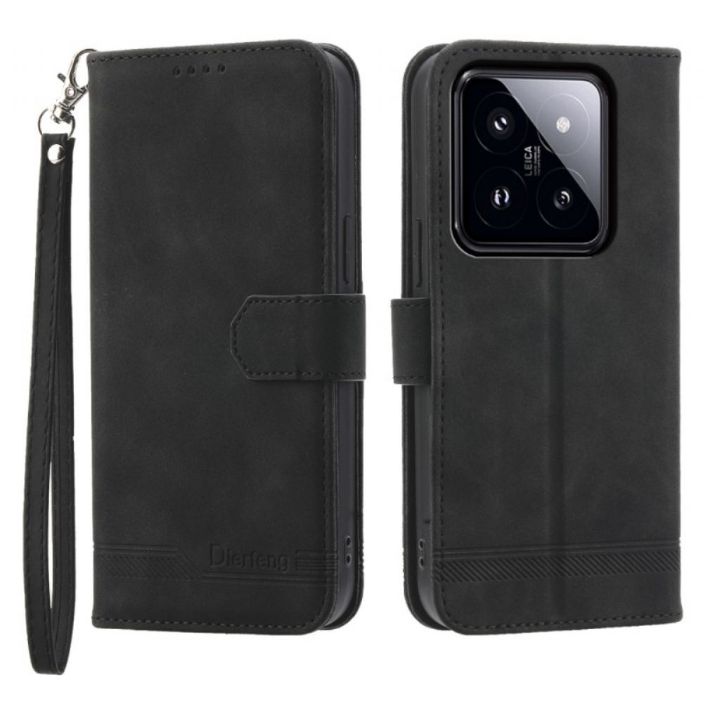 Kožený Kryt Xiaomi 14 Pro Dierfeng