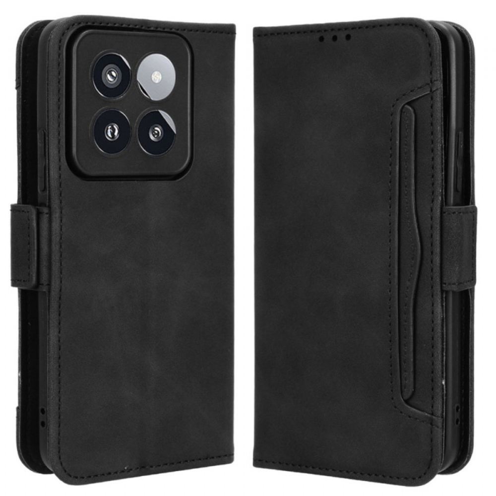 Kožený Kryt Xiaomi 14 Pro Multi-cards