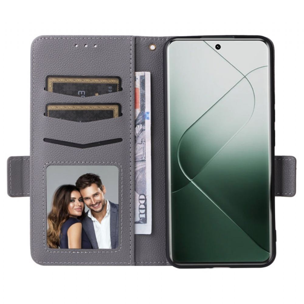 Kožený Kryt Xiaomi 14 Pro Ultra Tenký Pásek