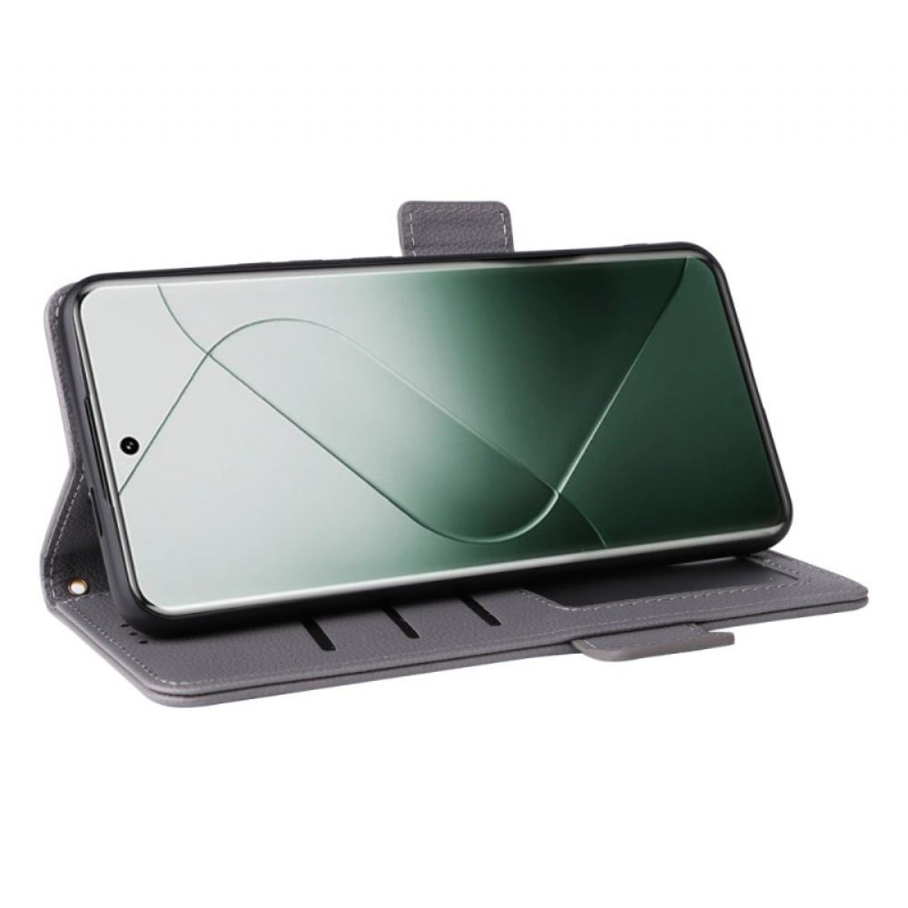 Kožený Kryt Xiaomi 14 Pro Ultra Tenký Pásek