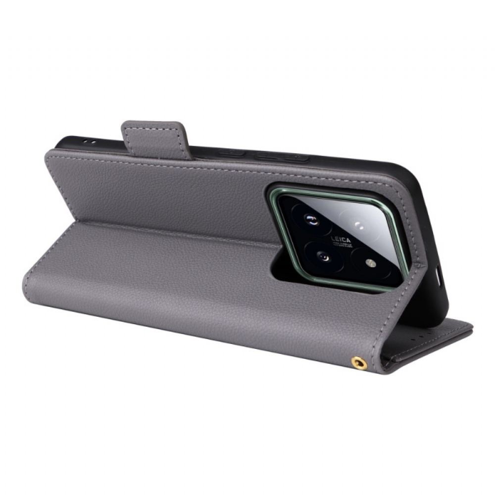 Kožený Kryt Xiaomi 14 Pro Ultra Tenký Pásek