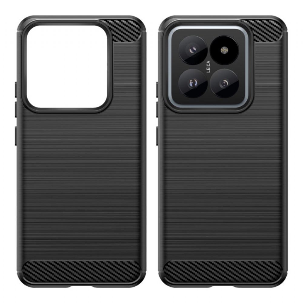 Kryt Xiaomi 14 Pro Kryty Na Mobil Kartáčované Uhlíkové Vlákno