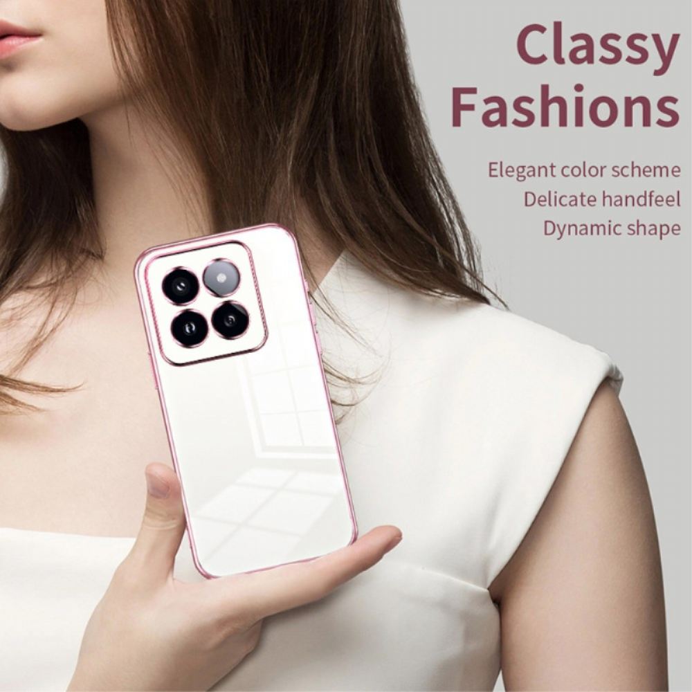 Kryt Xiaomi 14 Pro Okraje Kovového Stylu