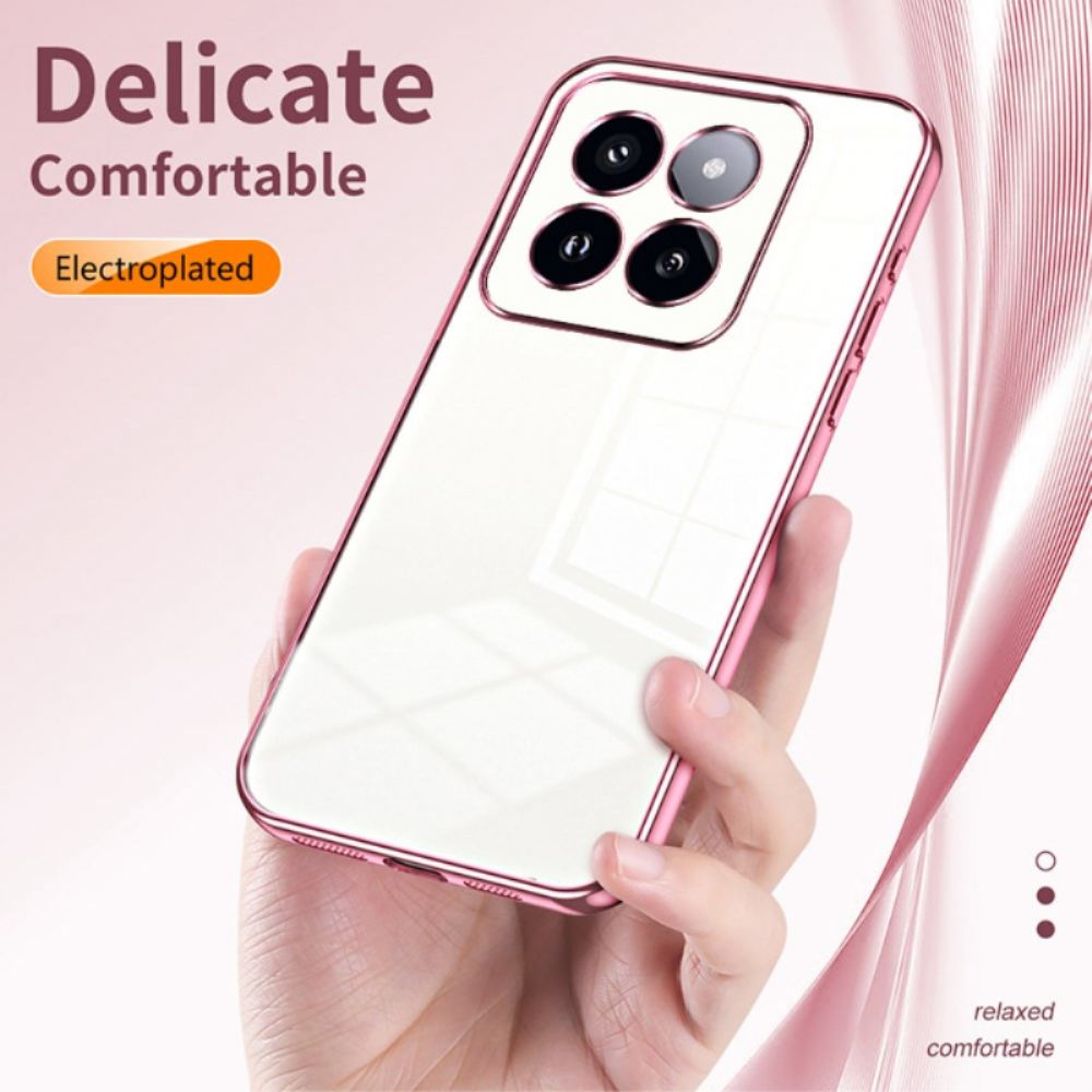 Kryt Xiaomi 14 Pro Okraje Kovového Stylu
