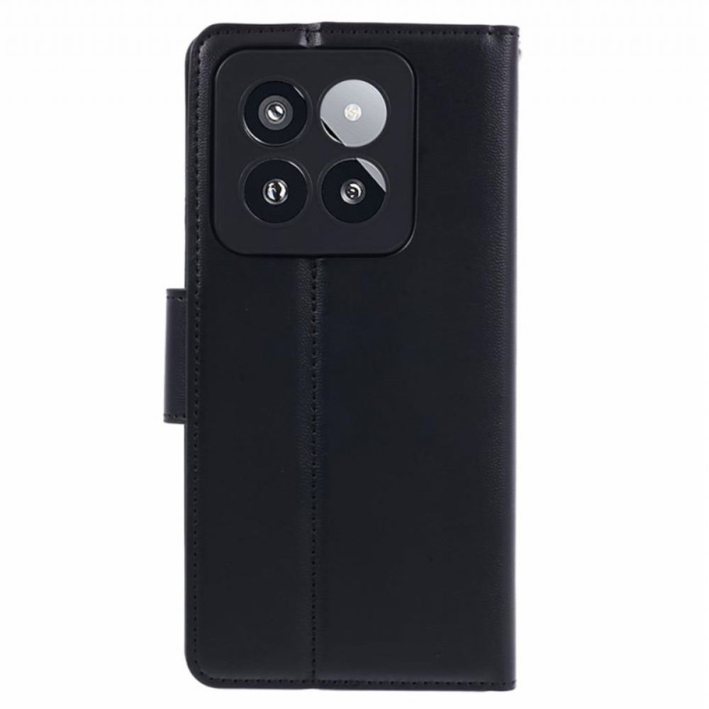 Peněženková Pouzdra Xiaomi 14 Pro Kryty Na Mobil Frézovací Řada Hanman