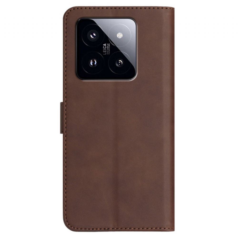 Peněženková Pouzdra Xiaomi 14 Pro Kryty Na Mobil Úsměv Na Šňůrce