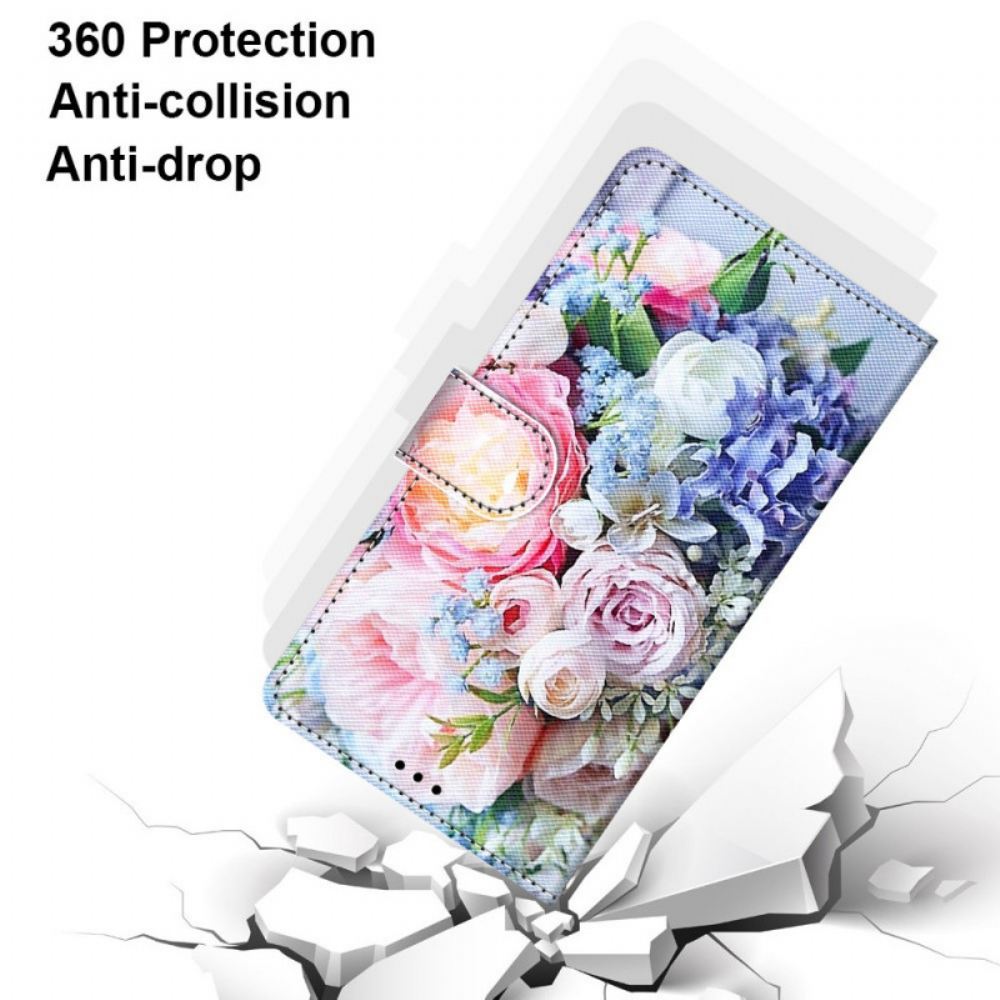 Flipové Pouzdro Na Samsung Galaxy M53 5G Grafika Se Šňůrkou