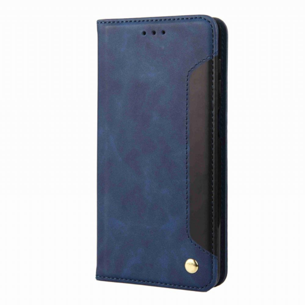 Kožené Pouzdro Na Samsung Galaxy M53 5G Dvoubarevná Elegance