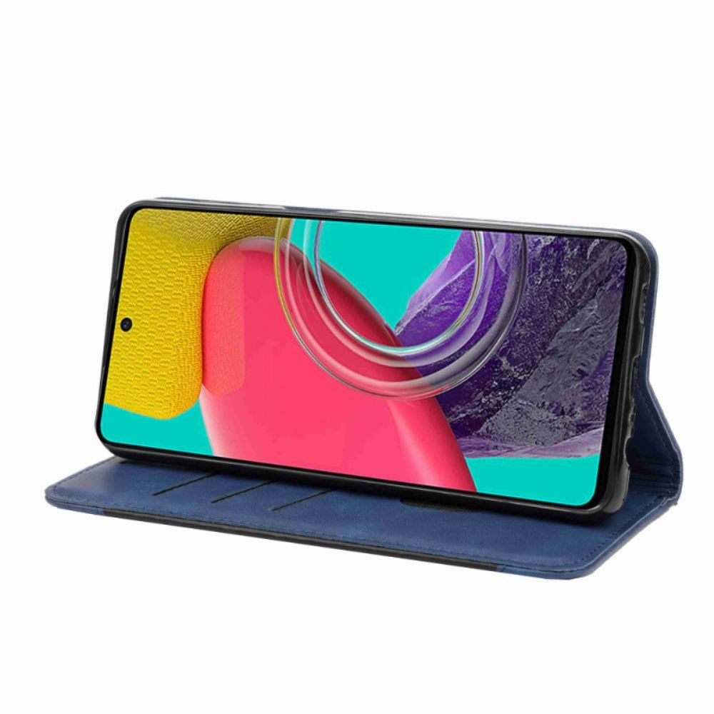 Kožené Pouzdro Na Samsung Galaxy M53 5G Dvoubarevná Elegance