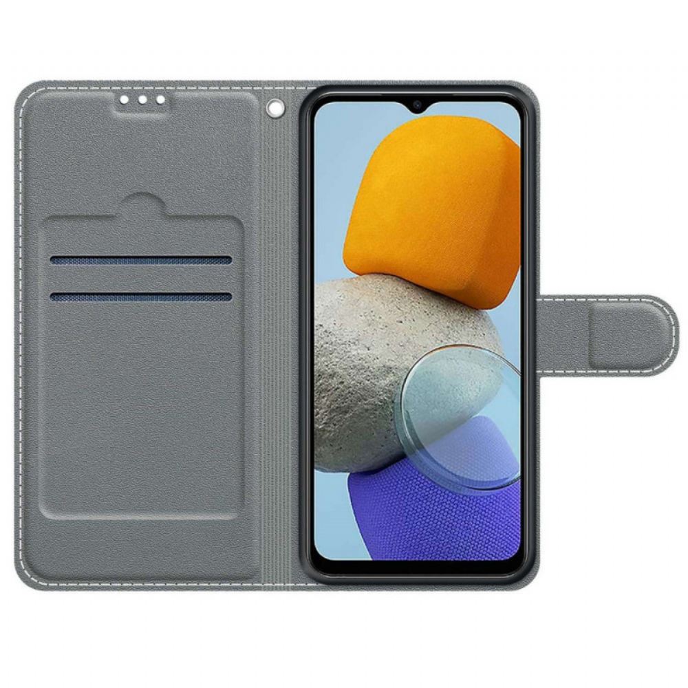Kožené Pouzdro Na Samsung Galaxy M53 5G Na Lana Krajina S Lankem