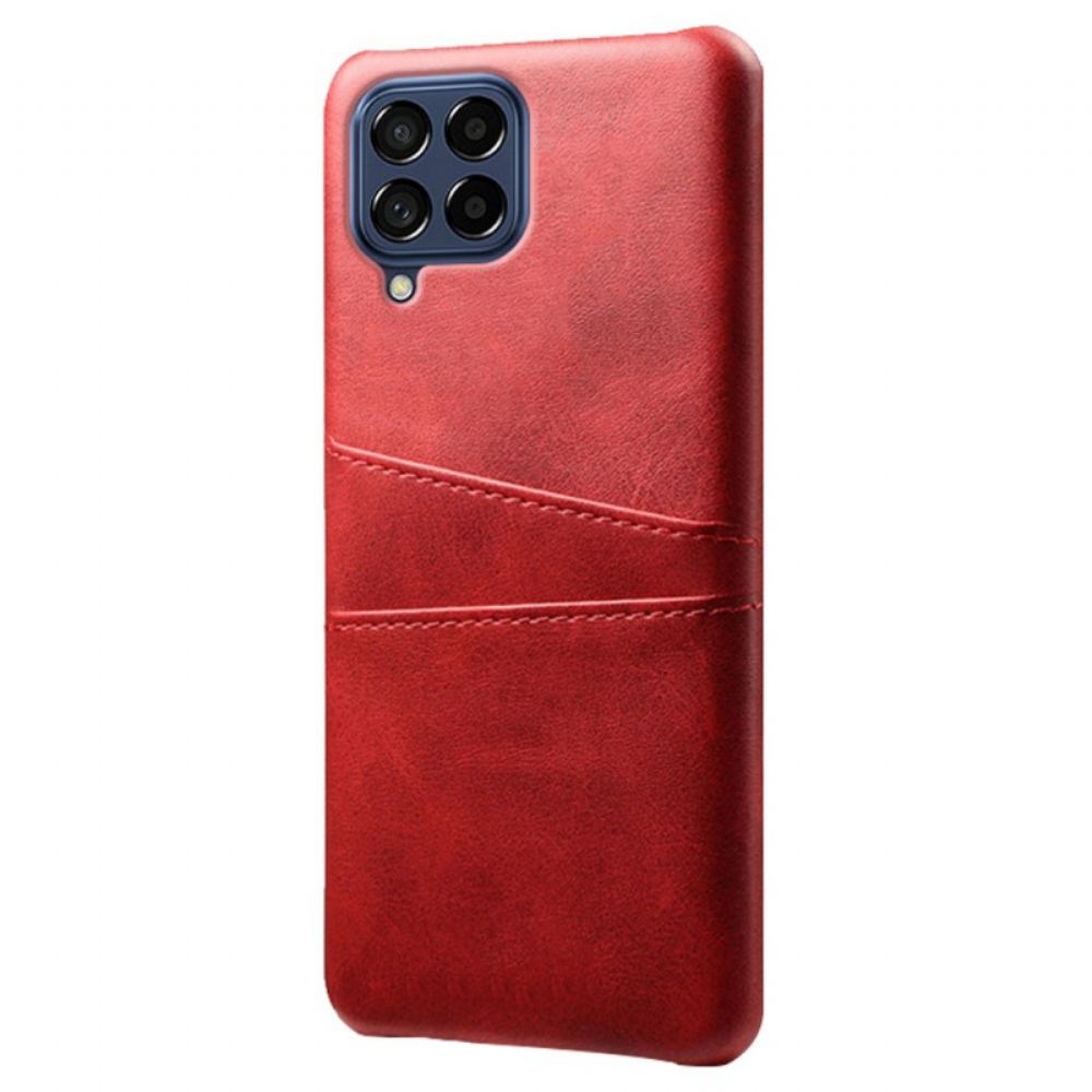 Kryty Na Mobil Na Samsung Galaxy M53 5G Kožený Držák Karet S Efekty