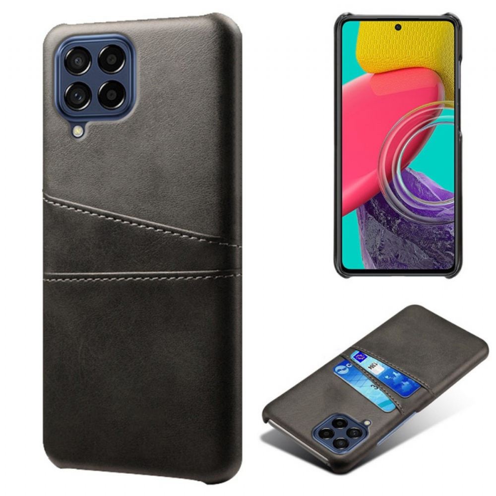 Kryty Na Mobil Na Samsung Galaxy M53 5G Kožený Držák Karet S Efekty
