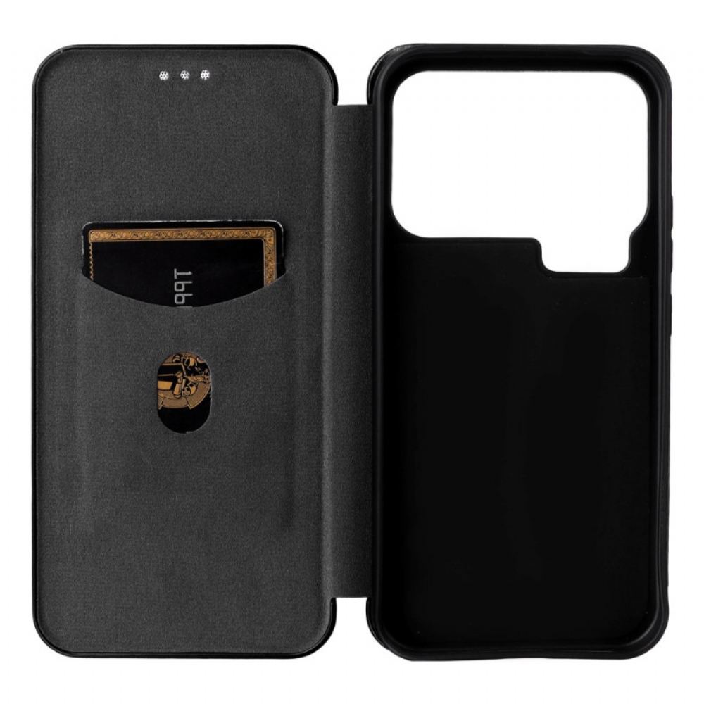 Kožené Pouzdro Xiaomi 17 Pro Max Kryty Na Mobil Uhlíkové Vlákno