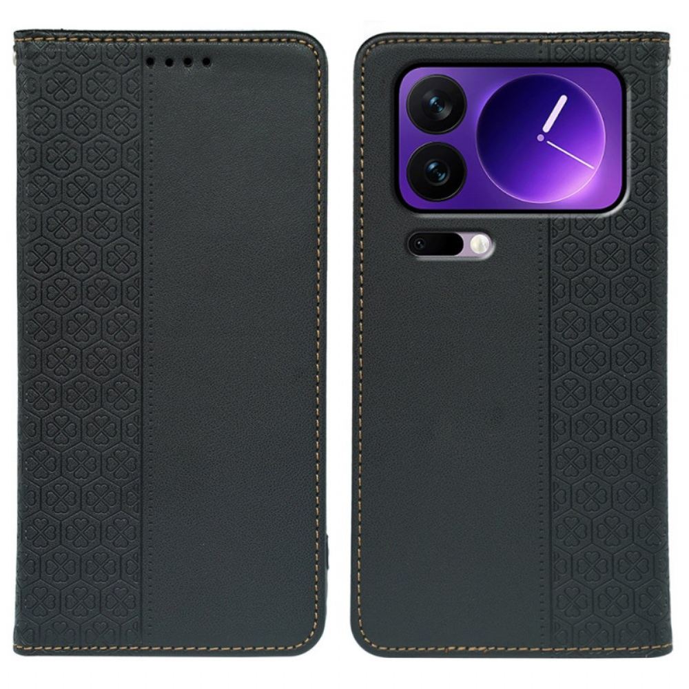 Kožené Pouzdro Xiaomi 17 Pro Max Kryty Na Mobil Čtyřlístky