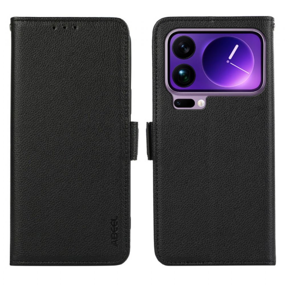 Kožený Kryt Na Xiaomi 17 Pro Max Textura Liči S Rfid Blokováním