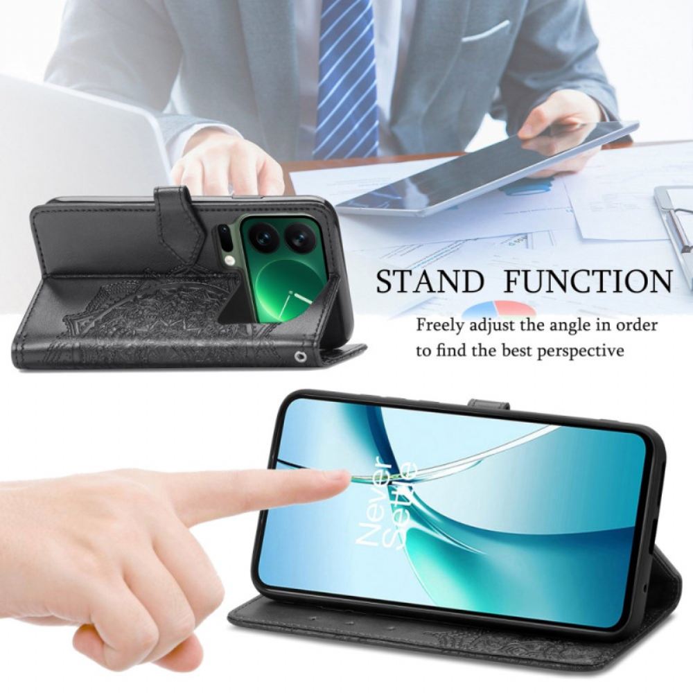 Kožený Kryt Xiaomi 17 Pro Max Barokní Mandala