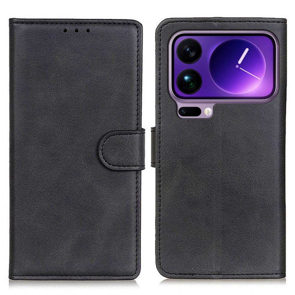 Kožený Kryt Xiaomi 17 Pro Max Matná Umělá Kůže