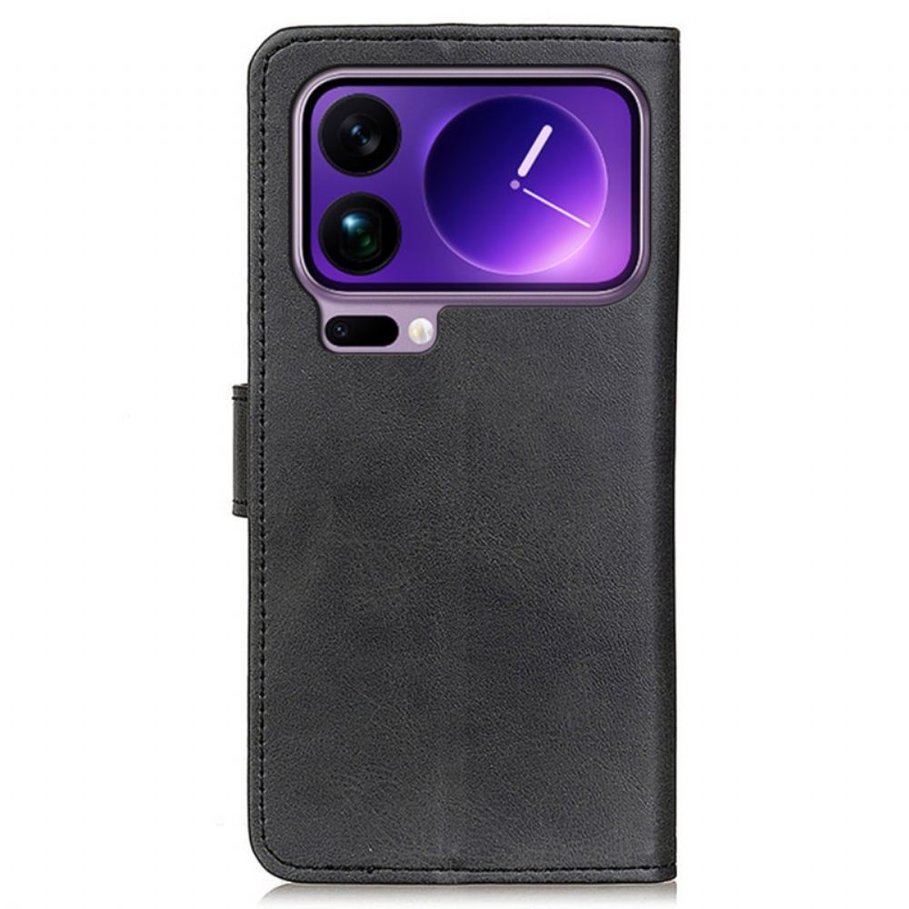 Kožený Kryt Xiaomi 17 Pro Max Matná Umělá Kůže