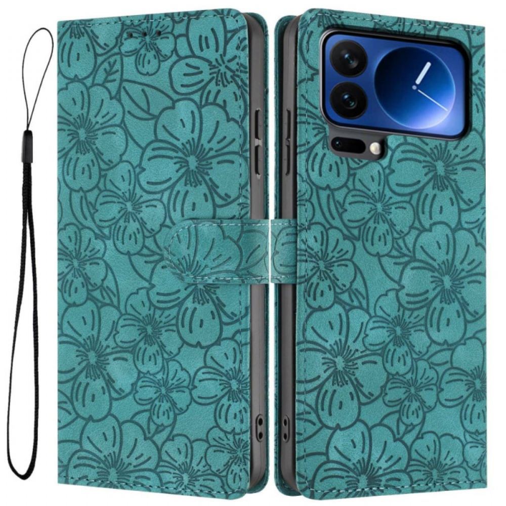 Kožený Kryt Xiaomi 17 Pro Max Třešňový Květ