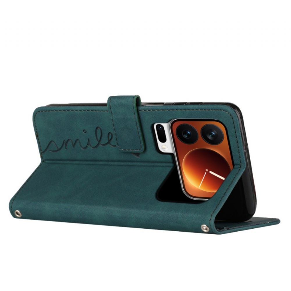 Kožený Kryt Xiaomi 17 Pro Max Úsměv Ve Tvaru Srdce