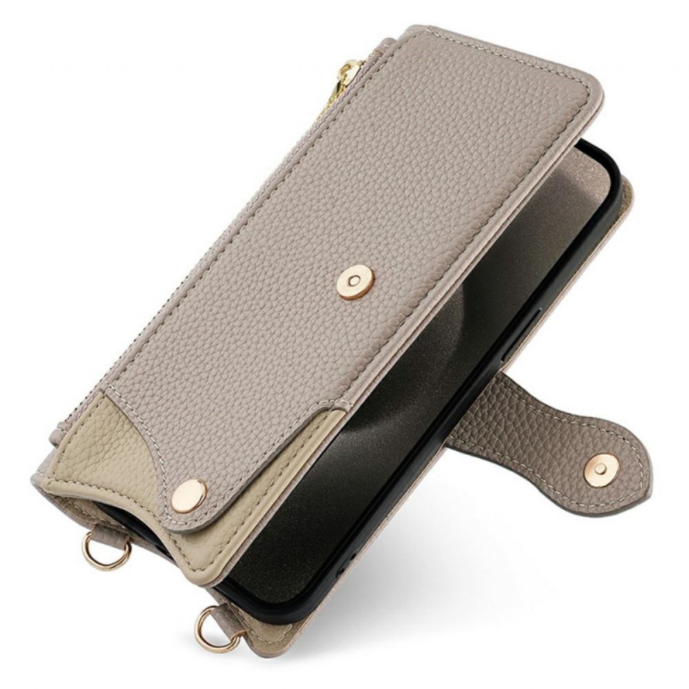 Kožený Kryt Xiaomi 17 Pro Max Řetízkový Ramenní Popruh