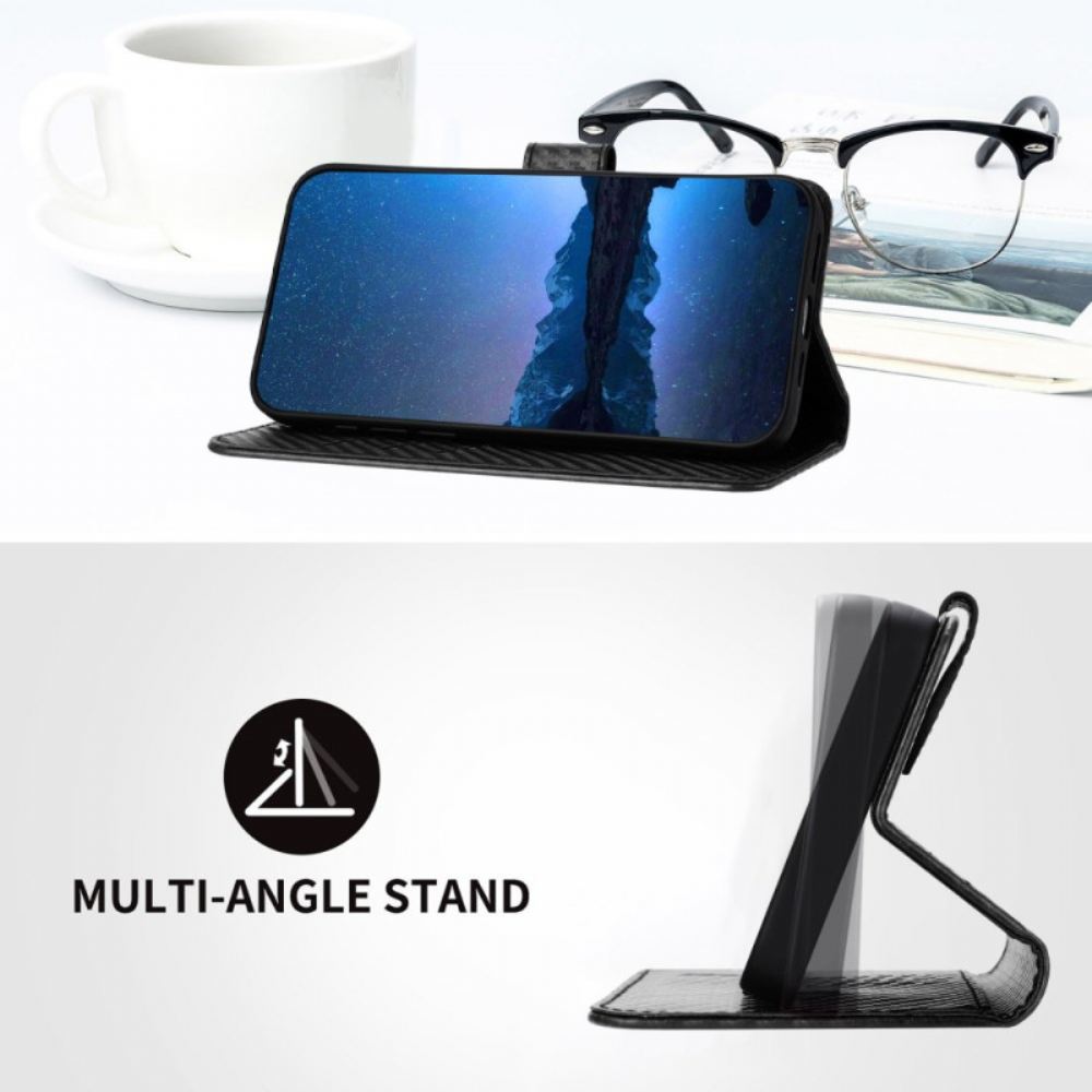 Kožený Kryt Xiaomi 17 Pro Max Šňůrka Na Krk Z Uhlíkových Vláken