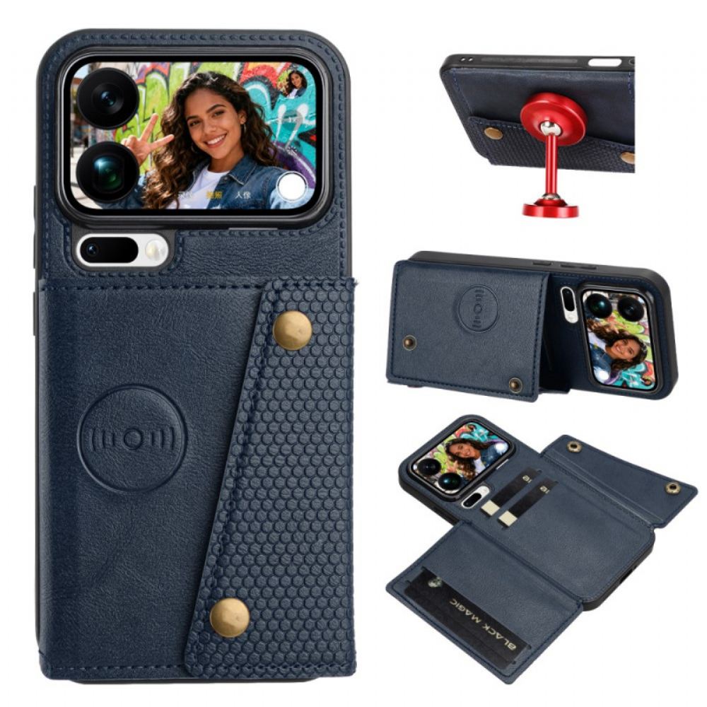 Kryt Na Xiaomi 17 Pro Max Pouzdro Na Karty S Koženým Efektem