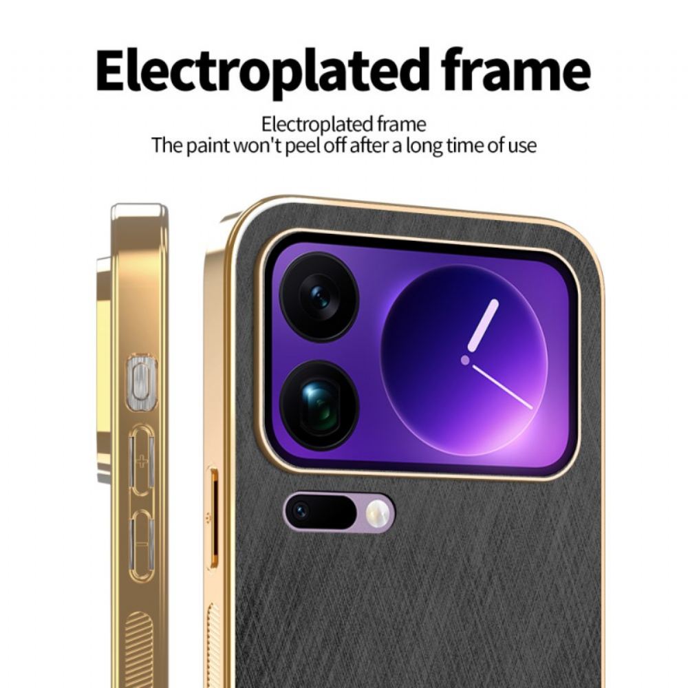 Kryt Xiaomi 17 Pro Max Azns Kožený Efekt